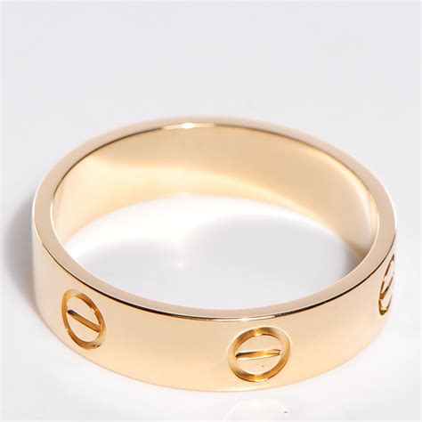 gold cartier ring price|cartier 18k gold love ring.